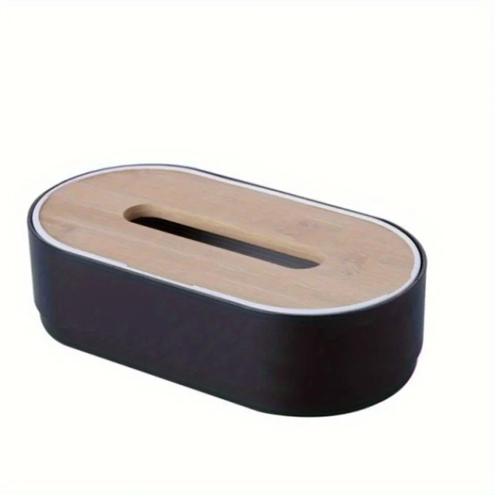 

Бамбуковая крышка коробки для салфеток — держатель для салфеток и диспенсер для ванной комнаты, спальни, офисного стола, домашнего футляра для хранения