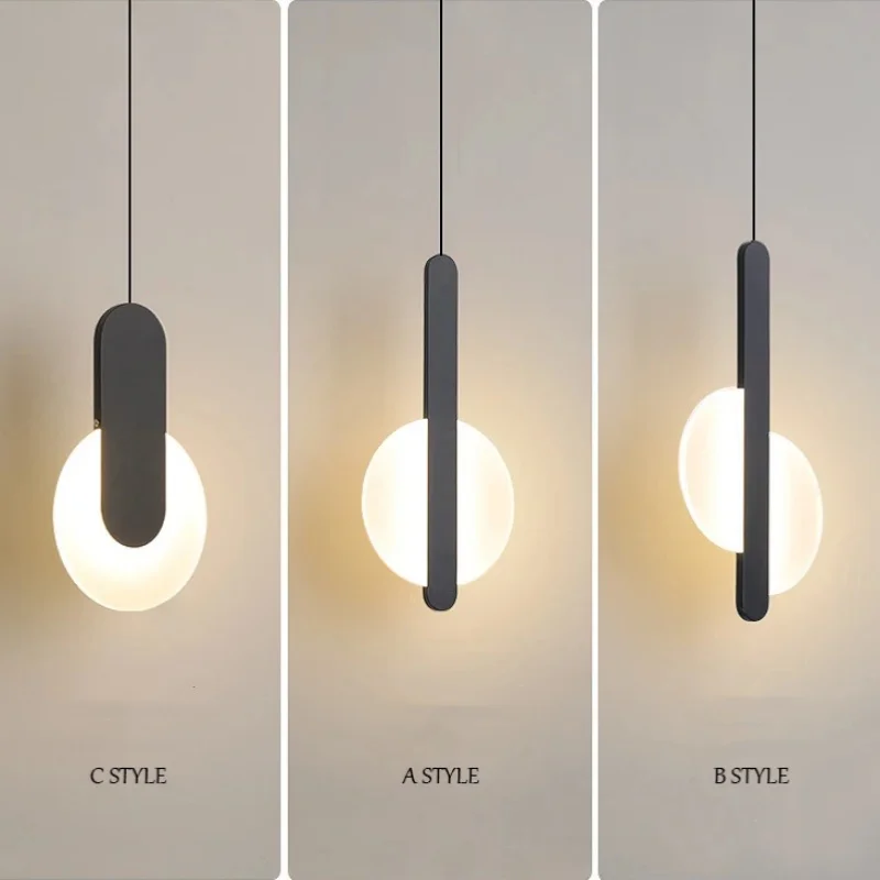 Nordic classic bedside LED pendant lights designer bedroom dining table living room hanging lamp home decoration indoor lighting