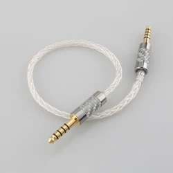 99% 8 Core Pure Silver 16 OCC Mxied Cable 4.4mm Balanced Male to Male Audio Adapter IFI Zen DAC LN007720