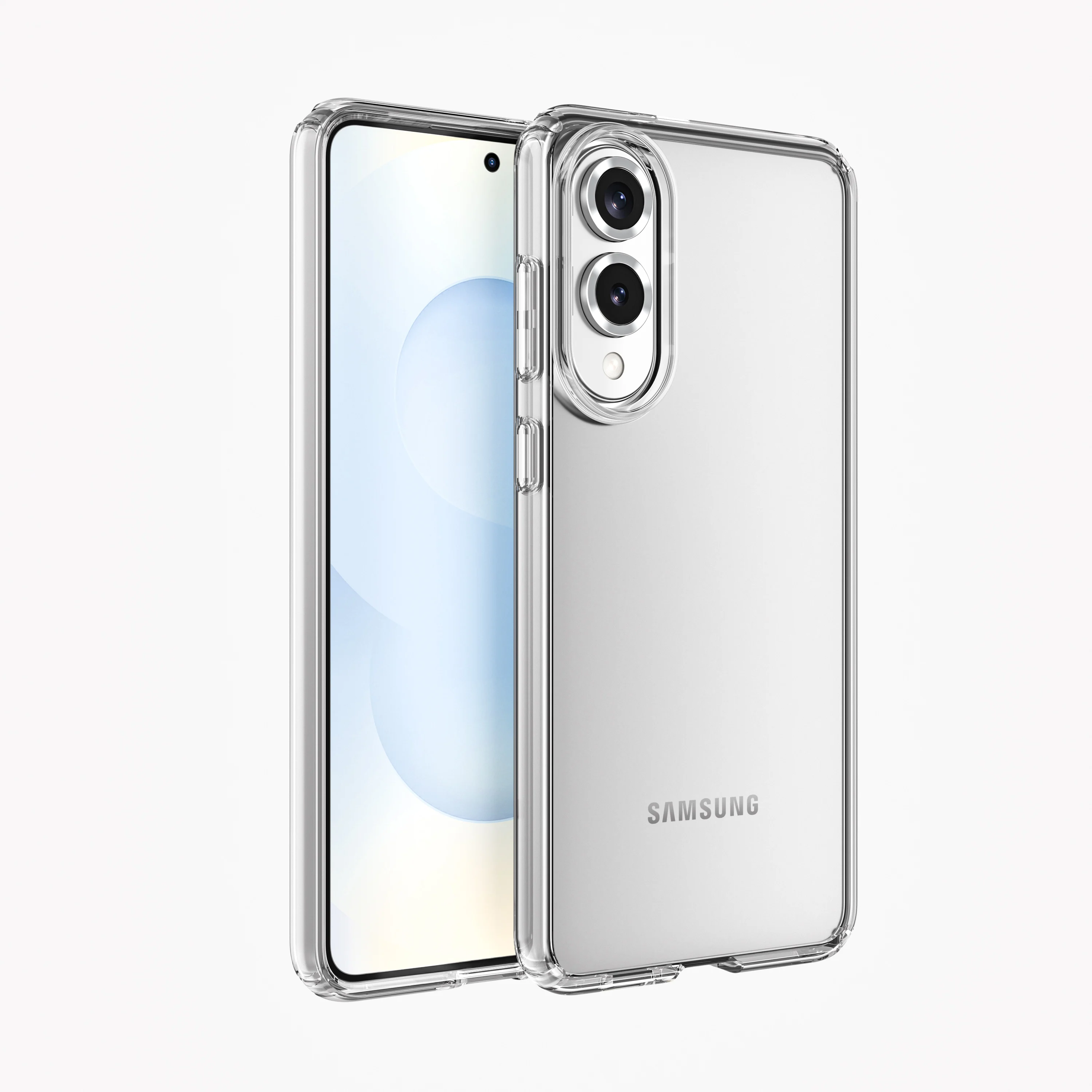 Glitter Clear Anti Vergilbung Hülle für Samsung Galaxy S25 Edge S24 Ultra S23 FE S22 Plus A55 5G A16 A54 A15 Telefon Zubehör
