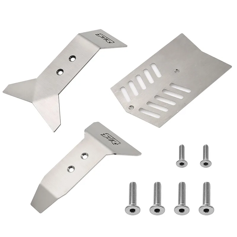 Metal Front/Middle/Back Chassis Armor Skid Plate for 1/8 ARRMA Nero 6S Big Rock AR106017 RC Car