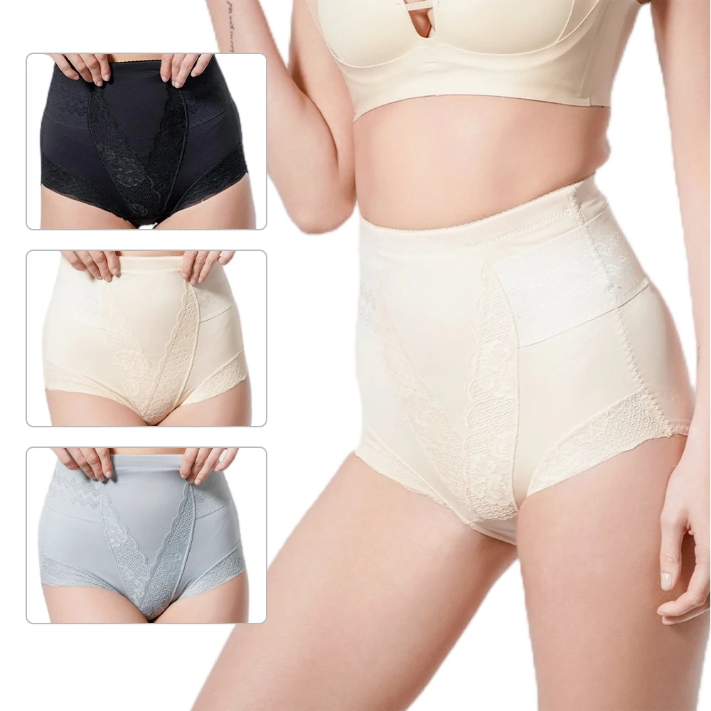 2pcs Seamless Girdle Panties Women\'s High Waist 3D Hip Lift Briefs Flat Belly Panties Body Shaping Pants M-3XL Dropshipping