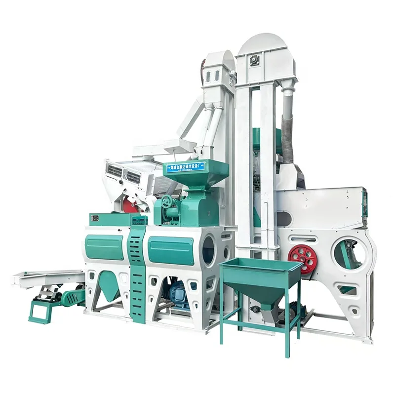Combined Rice Mill Automatic Polishing Machine High Efficiency Farm Equipment Electric Paddy Huller High Yield Husker