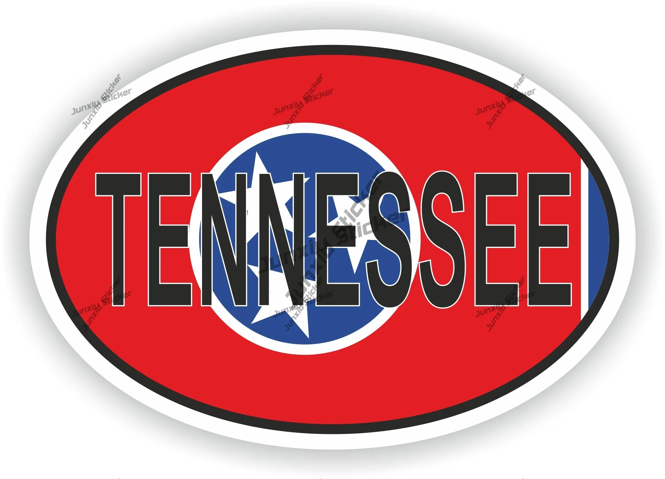 

Tennessee America Country Code Oval Flag Sticker Accesorios Para Autom vil Pvc Boat Accessories Style For Car Body Refrigerator
