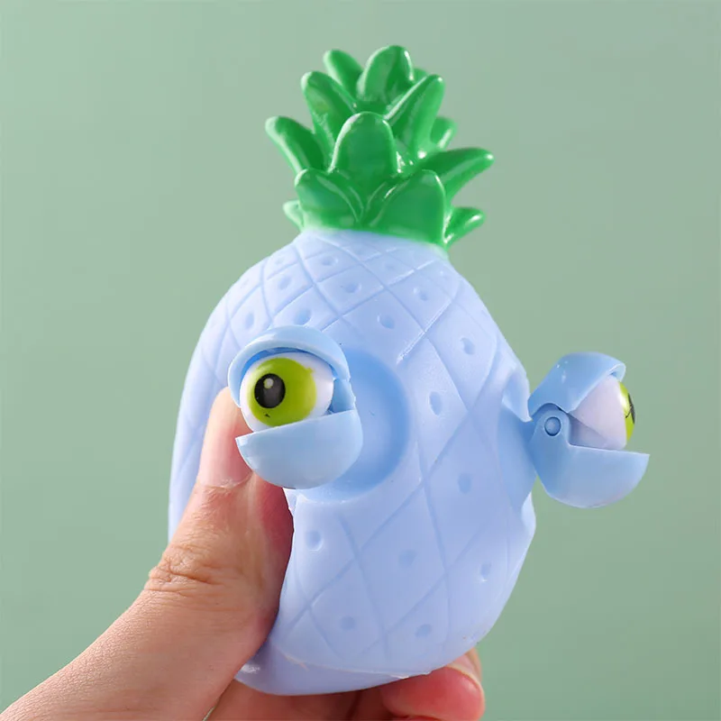 Jouet Anti-souligné pour Enfant et Adulte, Fruit Squint, Ananas, Squeeze, Fidget, Squishy, Funny Stranks, Instituts, Play Pranks, Cadeau, J190