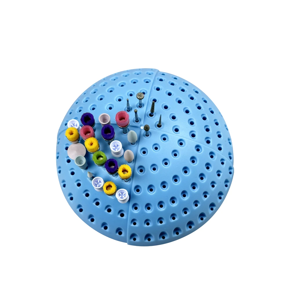 

180 Holes Drill Frame Disinfection Box Semi-Circular Drill Holder Device Placement Box Dental Storage Boxs Tools