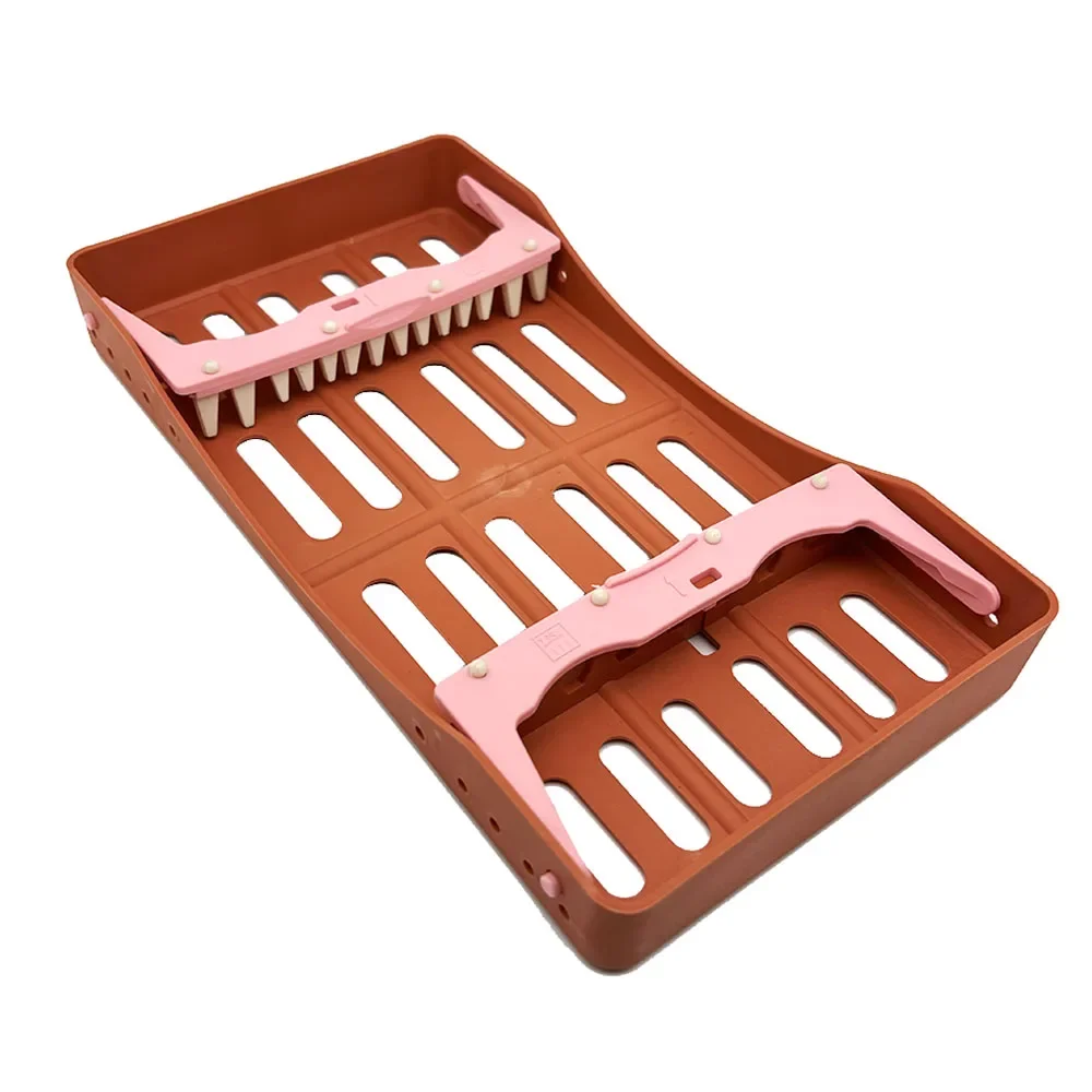 

7Hole Dental Instrumental Sterilizer Box Autoclavable Plastic Placing Case for Lm Resin Filling Spatulas Dentistry Tools