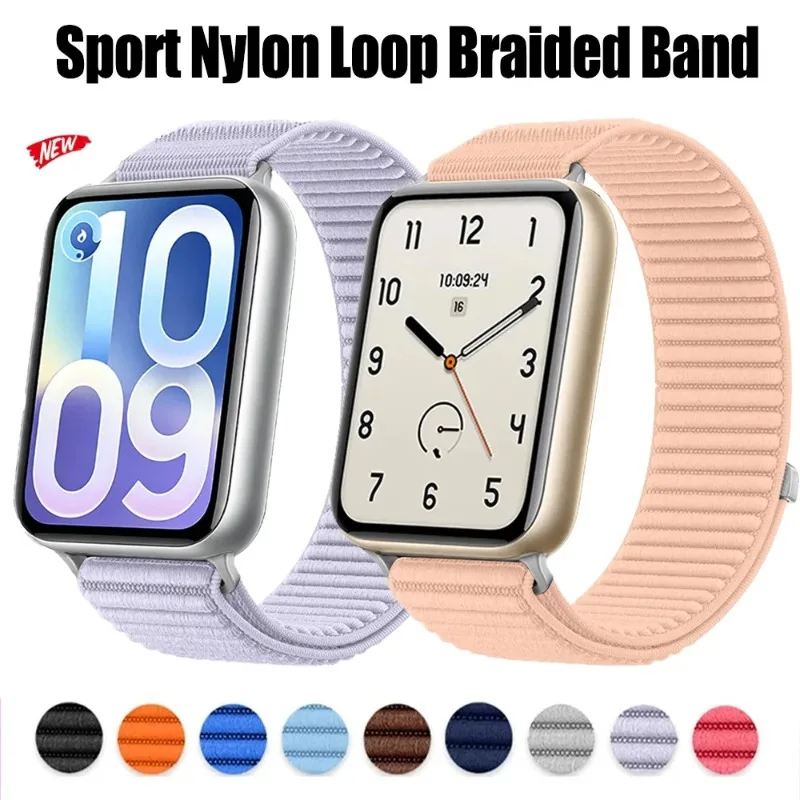 Nylon-Geflechtband für Redmi Watch 6/5/4, weiches, austauschbares Sportarmband für Xiaomi Band 8/9/10 Pro, atmungsaktiver Gürtel