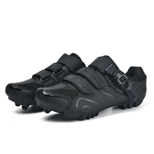 Imagen 2 del producto Zapatos de ciclismo, zapatillas de deporte para bicicleta, tacos antideslizantes, zapatos de ciclismo de montaña para hombre, calzado de carretera, zapatos de velocidad