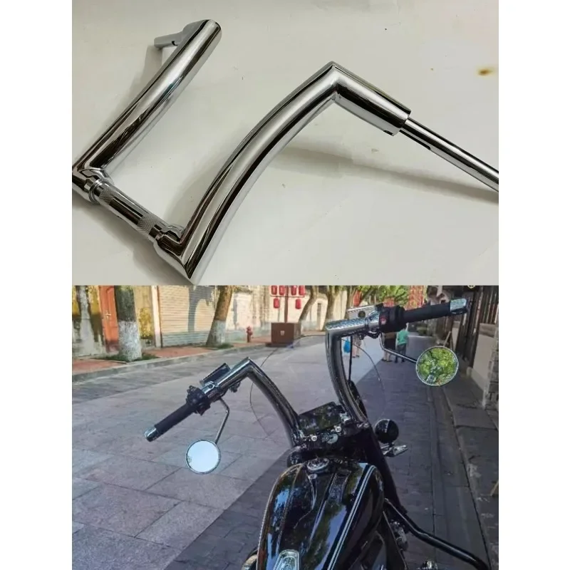 The parts are suitable for BMW R18 modified 2-inch bold combat handlebar pull-back high handle accessories