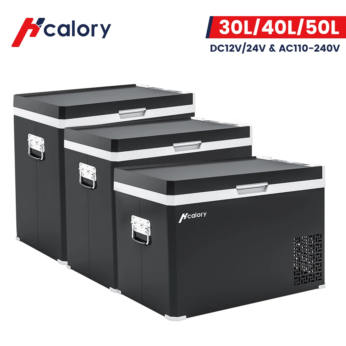 Hcalory 30L 40L Portable Car Fridge/Freezer Electric Compressor Cooler for Car Home