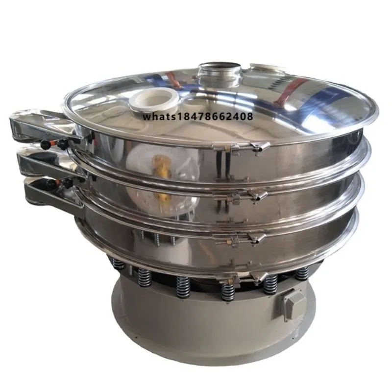 Stainless Steel Vertical Vibrating Motor Hemp Seed Separation Sieve Machine