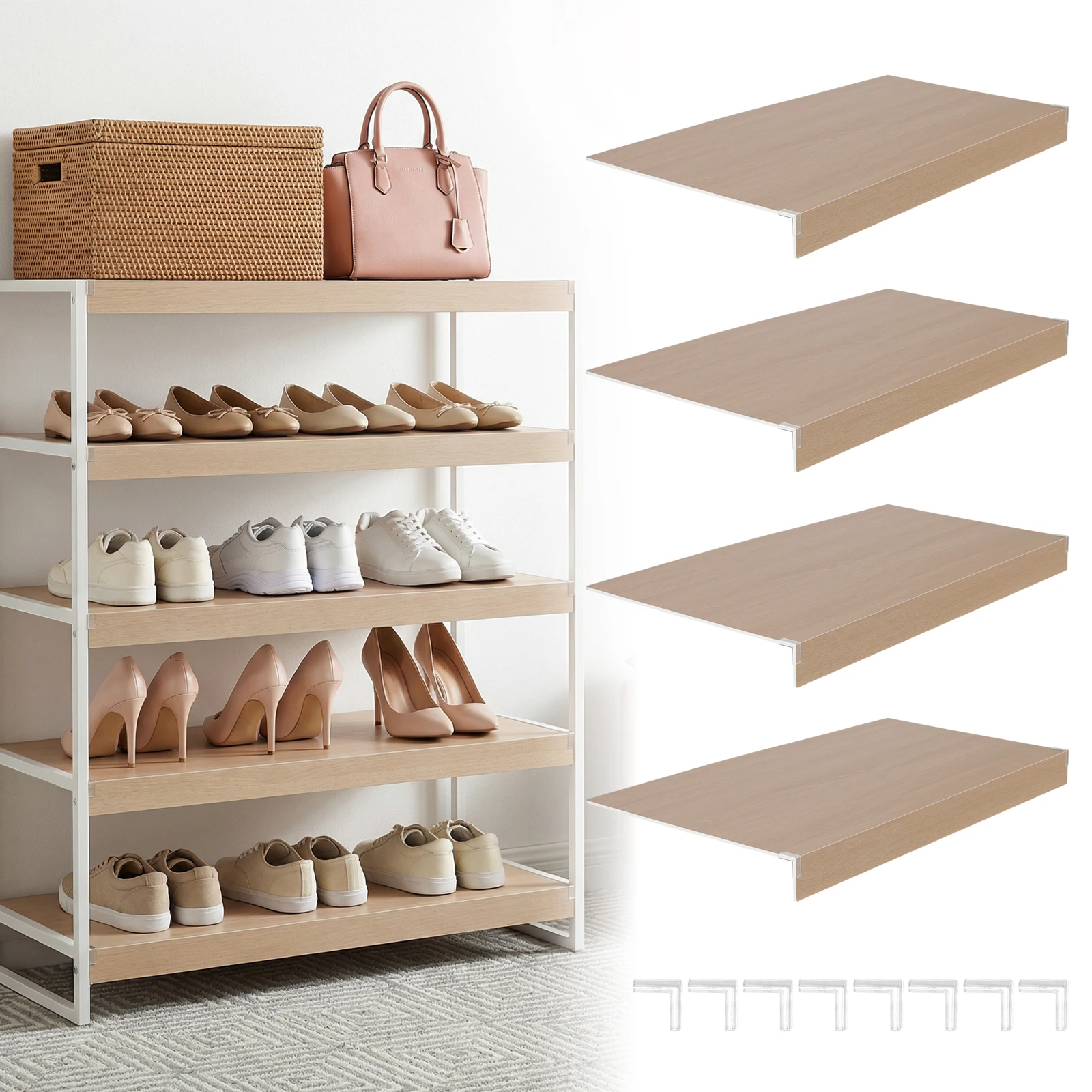 Set Of 4 Wire Shelf…