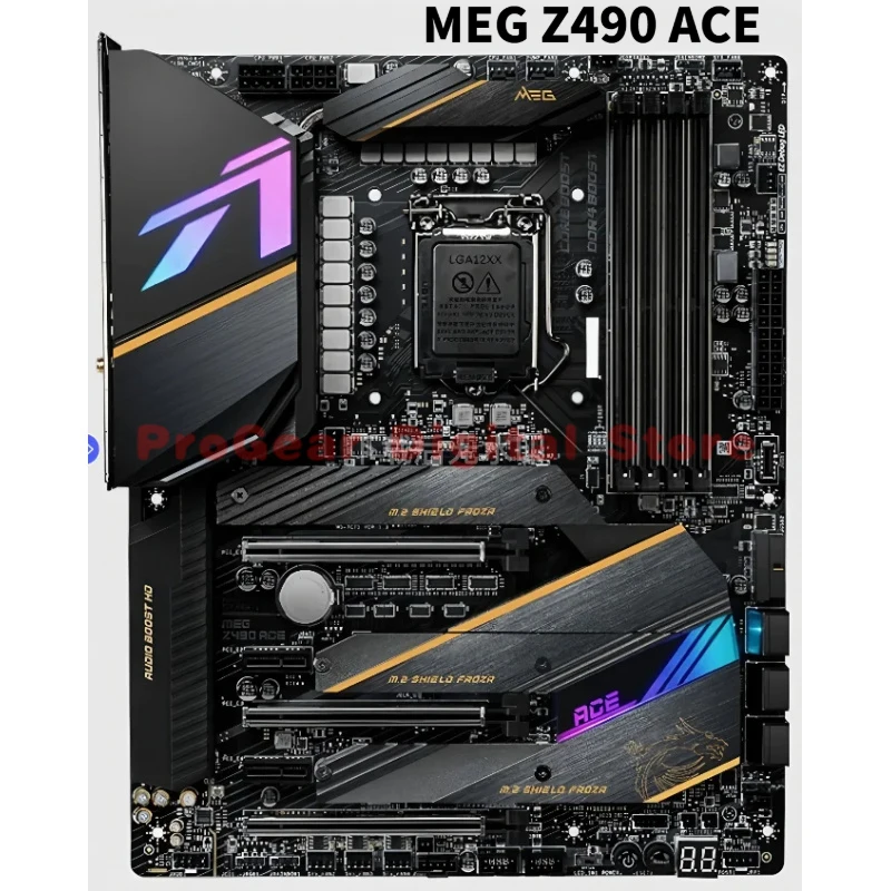 

Материнская плата MSI MEG Z490 ACE LGA1200 DDR4 ATX поддерживает процессоры Intel Core 10-го/11-го поколения