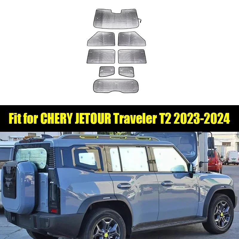 

New! Car Window Sunshade Suitable for CHERY Jetour Traveller T2 2023 2024 Full Car Sun Protection Front and Rear Windshield Suns