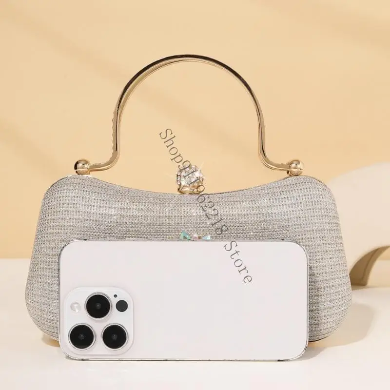 

Элегантная вечерняя сумка со стразами на цепочке для женщин, модная сумка на плечо 066F
