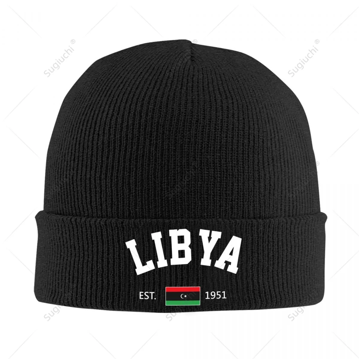 Knitted Hat Unisex Libya EST.1951 Independence Day For Men Women Boys Winter Autumn Beanie Cap Warm Bonnet