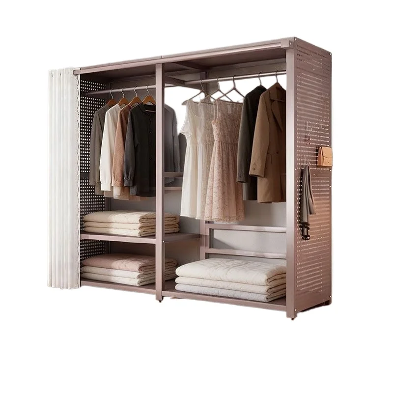 Simple hanger bedroom household open hole board storage floor clothes