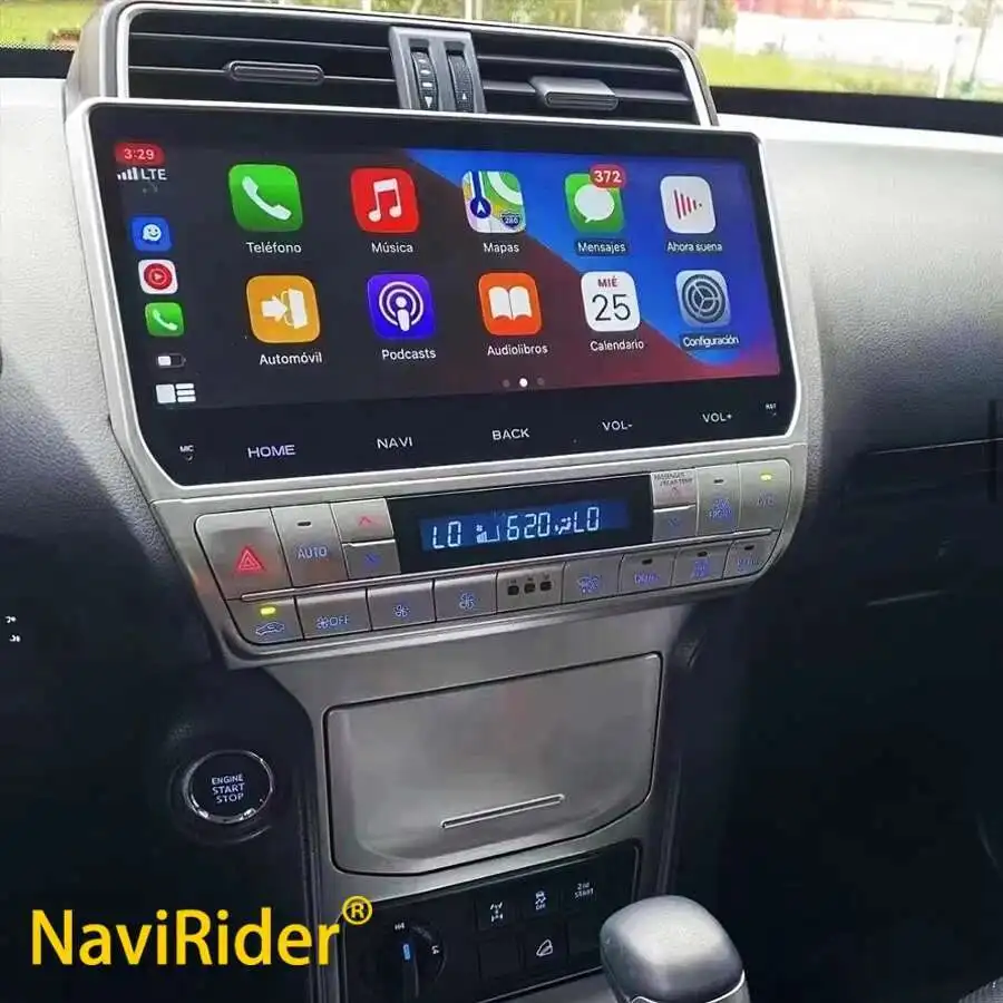 12,3-дюймовый автомобильный радиоприемник с экраном Android 14 CarPlay для Toyota Prado 2021 2019 2020 GPS 2din, авторадио, мультимедийный видеоплеер, навигация