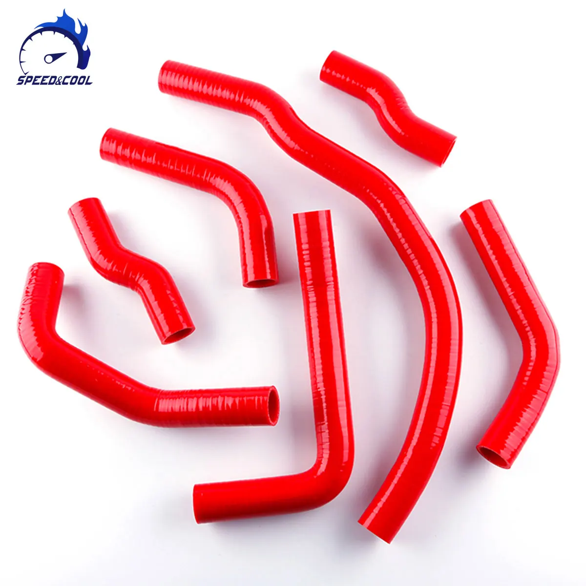 SPEED&COOL For 1991-1999 Toyota MR2 SW20 3SGTE REV1-5 Turbo Silicone Radiator Coolant Pipe Tube Hose Kit