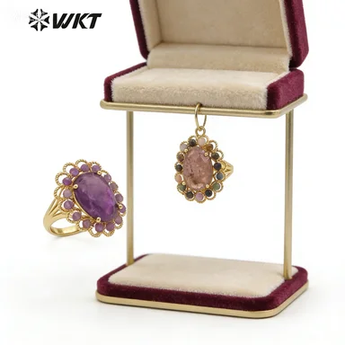 

WT-R460 WKT 2026 The Most Fashionable Natural Gemstone Fashion Ring For Women Wedding Dance Cute Style Girl