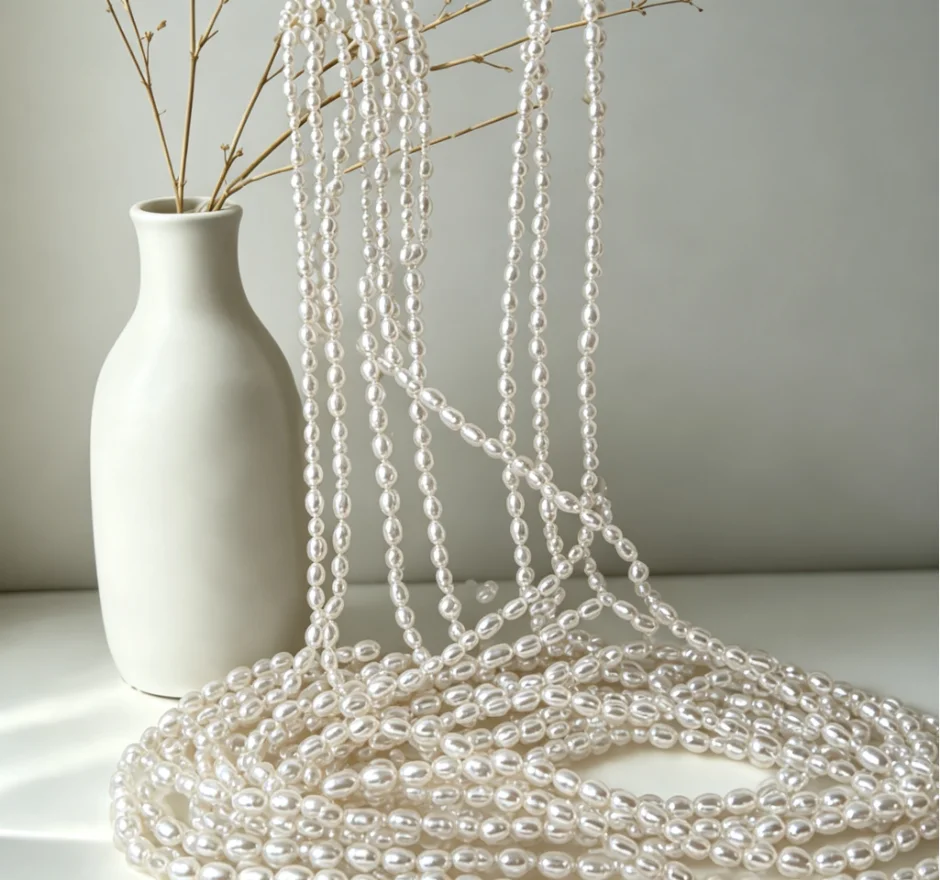 Pérolas irregulares barrocas de imitação de 4,5 a 5,5 mm, semiacabadas, para confecção de joias, acessórios DIY para colares e pulseiras.
