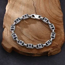 HX New Seiko Arabesque Zircon Bracelet for Men's Domineering Trend Retro All-match Jewelry Accessories