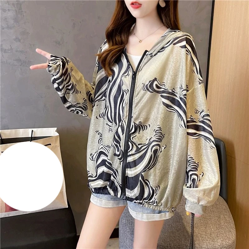 

Модная Свободная Повседневная футболка с капюшоном и принтом на молнии, женская одежда, осень-зима 2023, универсальные Топы большого размера, Корейская футболка