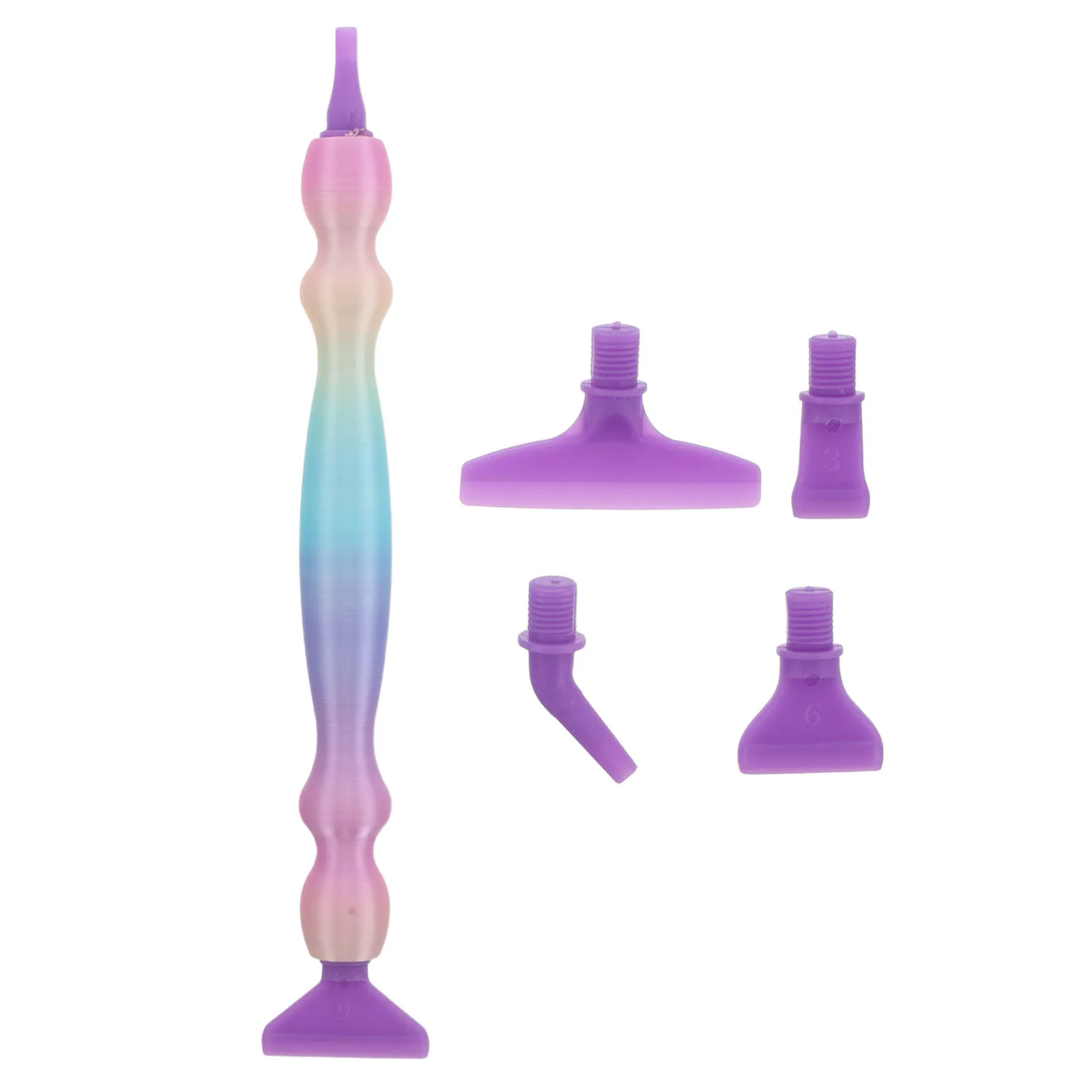 

1Set Rhinestone Dotting Pen Accessory Kit Screw Thread Design for Reduced Fatigue Versatile Usage in Various Projects