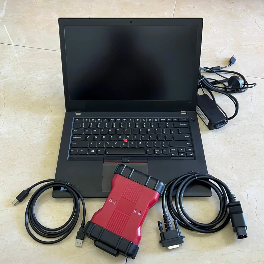 أداة تشخيص PRO FULL CHIP VCM2 IDS V129 VCM II كابلات كاملة مع برامج الكمبيوتر المحمول t470 I5 16G المثبتة