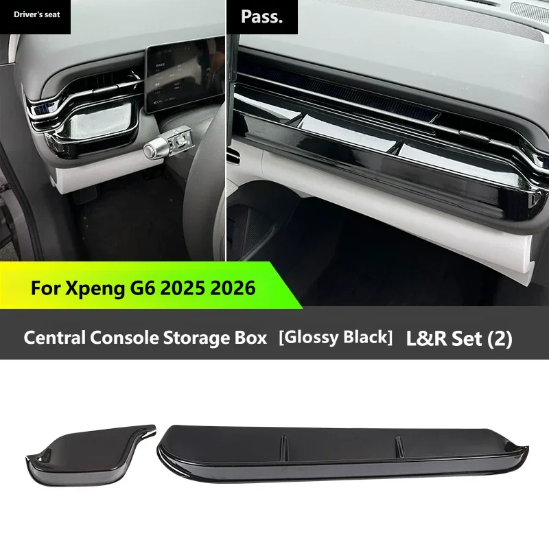For Xpeng G6 2025 2026 Storage Box on The Lower Level of The Central Control Dashboard Interior Interior Car Accessories