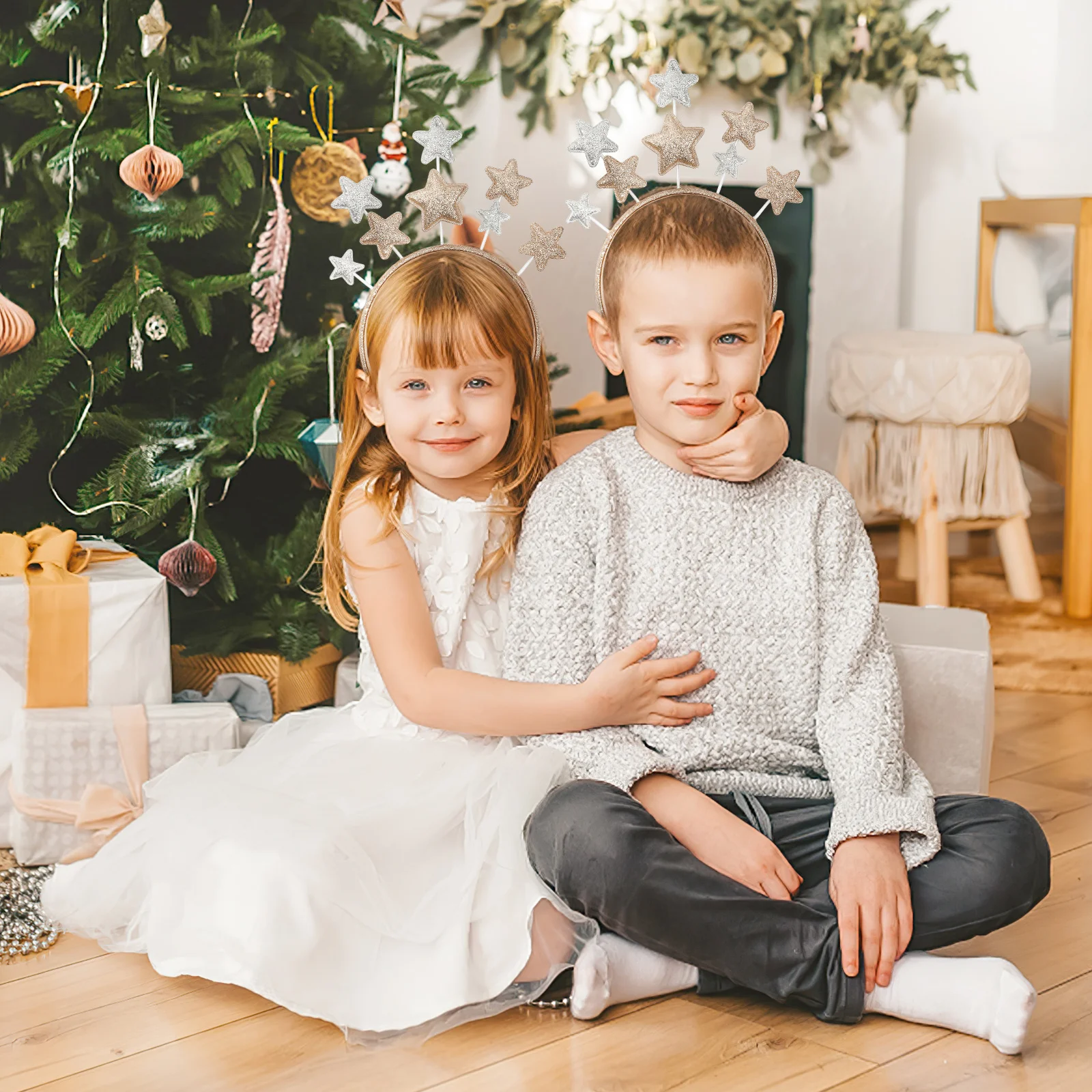 

Stars Headband Sparkling Glitter Headpiece for Christmas Halloween Masquerade Stage Performance Stars Headband