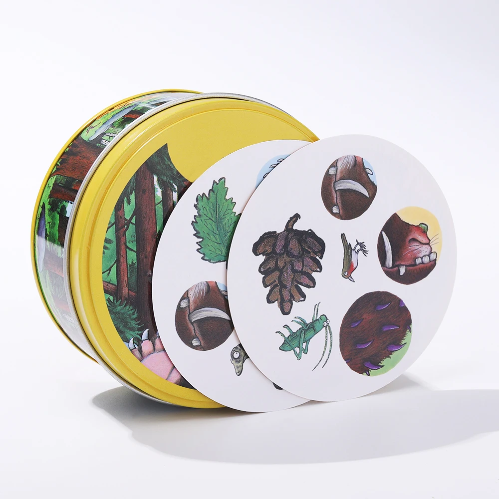 

Карточная игра «Лесные животные», карта сочетания символов с бесконечной игрой, быстро упакованная настольная игра для наблюдения.