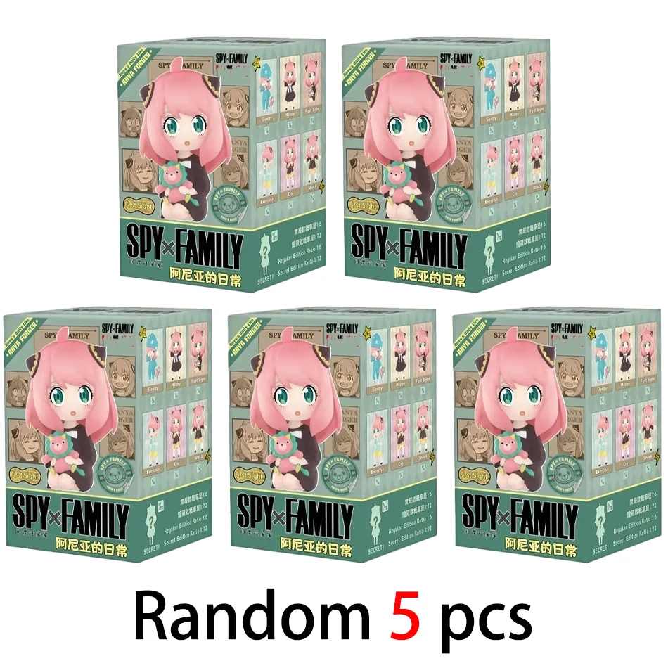 1:1 Neuauflage Spy X Family Anya Serie Blindbox Spielzeug Niedliche Figuren Puppe Mystery Box Modell Überraschungstüte für Mädchen Geburtstagsgeschenke