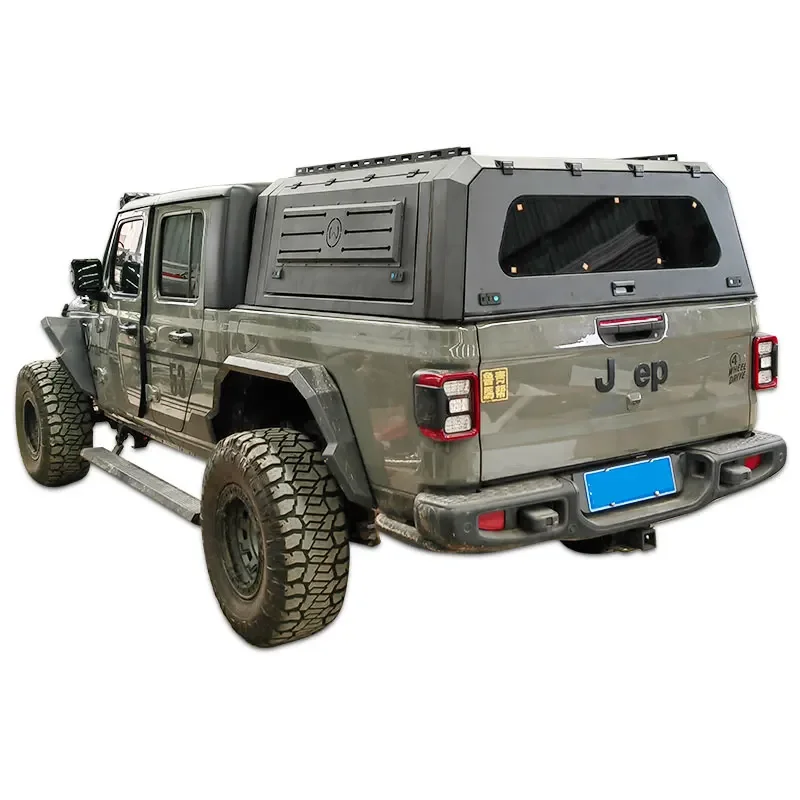 Lightweight top Manufacture Aluminum Truck Camper Ute Canopy With Roof Top Tent  for JEEP GLADIATOR