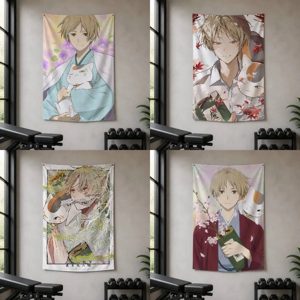 N-Natsume's Book of Friends   Decorative Wall Flag Banner for Home Garden Garage Indoor Outdoor Decor
