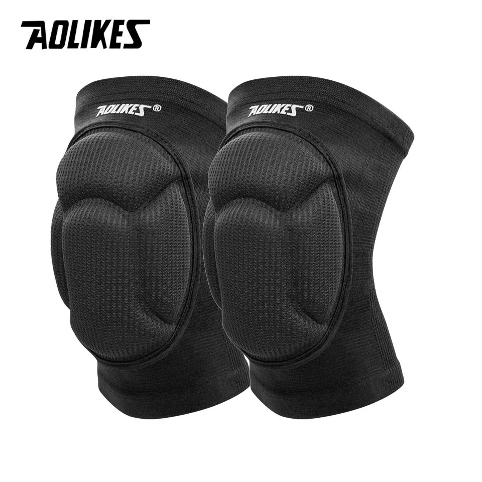 AOLIKES Knee Pads Thicken Sponge Volleyball Dancing Knee Protective Brace Gym Fitness Non Slip Unisex Basketball Yoga Knee Pads