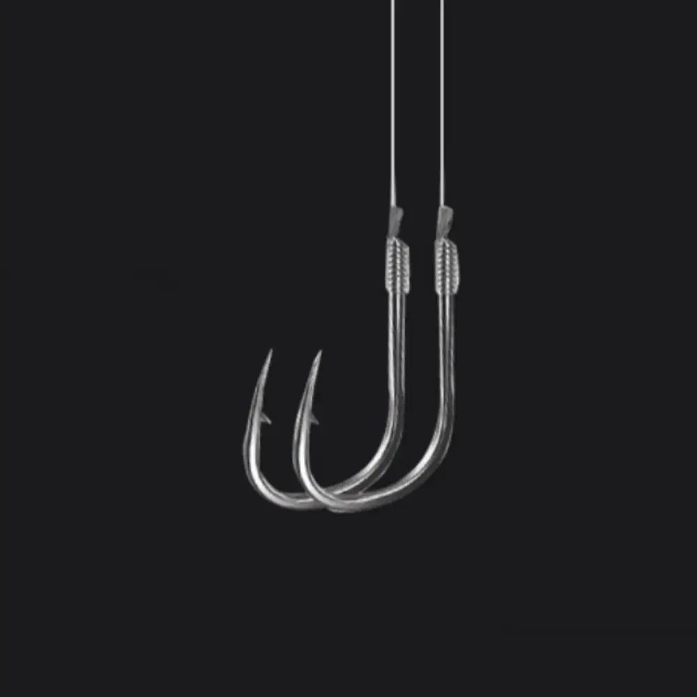 

20pcs 45cm Barbed Fishing Hooks with Barb with Sub-line Carbon Steel Barbed Hooks High Carbon Steel for Carp Grass Carp Crucian