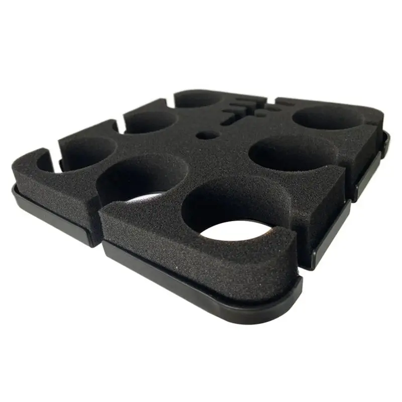 B27B Multi Microphone Holder With Cable Slots Holds Up To 7 Mics For Organize And Display On Stage