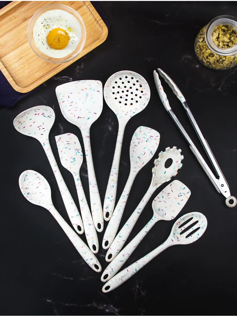 Kitchen Tools  Non-stick Spatula Silicone Shovel Heat Resistant Cooking  Ladel Colander Spoons  Gadgets