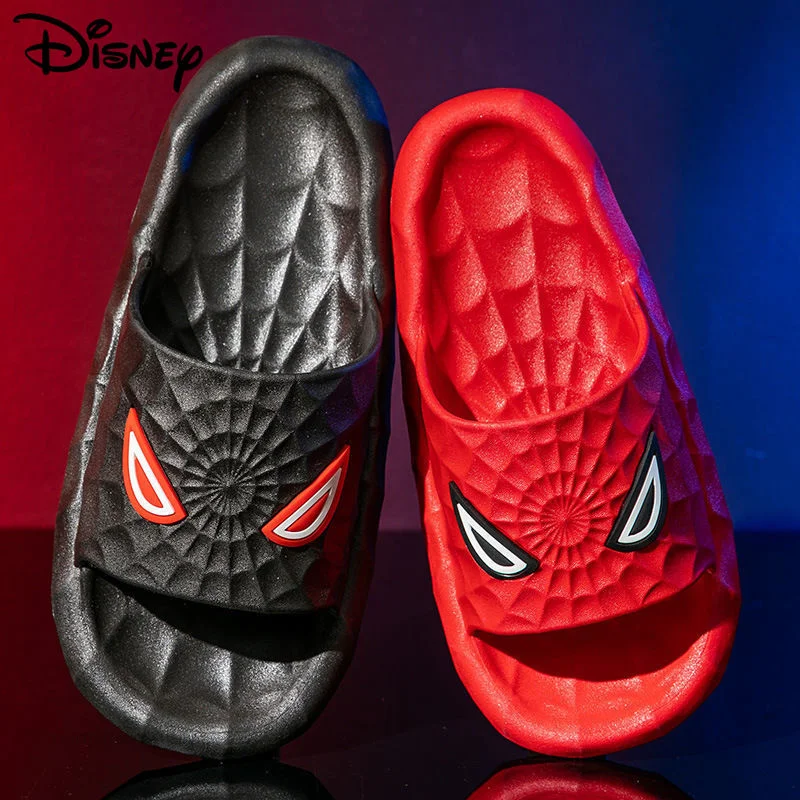 Disney Cartoon Children Sandals Summer Fashion Slippers Outside Family Fashion Cool Slipper Women Red Black Shoes Size 24-45