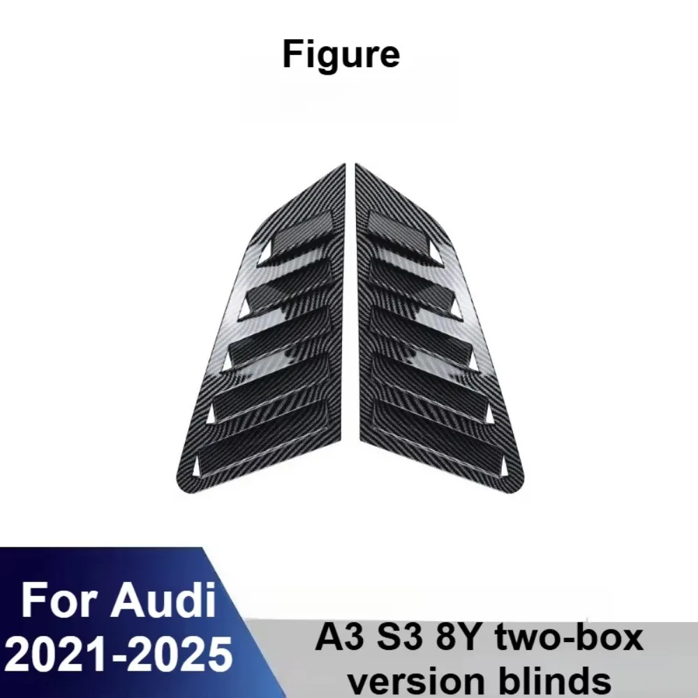 per-audi-a3-s3-8y-hatchback-2021-2025-tendine-parasole-triangolari-laterali-in-abs-nero-adesive