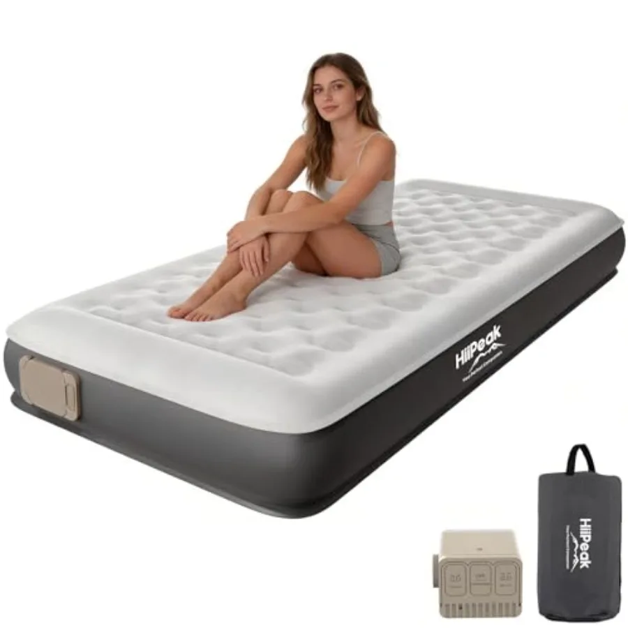 

Air Mattress Bed with Removable Multi-Function Air Pump, Self Inflatable TPU ECO Blow Up Bed, All Night Stability No Lost Air,
