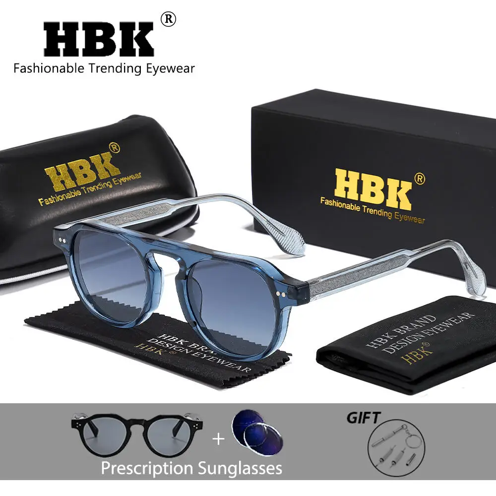 

Очки HBK Retro Vintage для мужчин с диоптриями, круглые линзы на заказ, оптические солнцезащитные очки, модные очки для женщин, очки для вождения, очки для близорукости