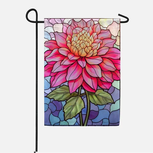 Radiant Pink Dahlia Flag  Garden Flag, House Flag XXQ