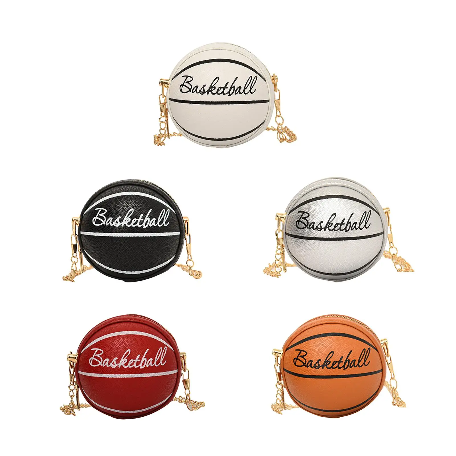 

Basketball Shaped Purse Casual Crossbody Purse for Traveling Street Outdoor