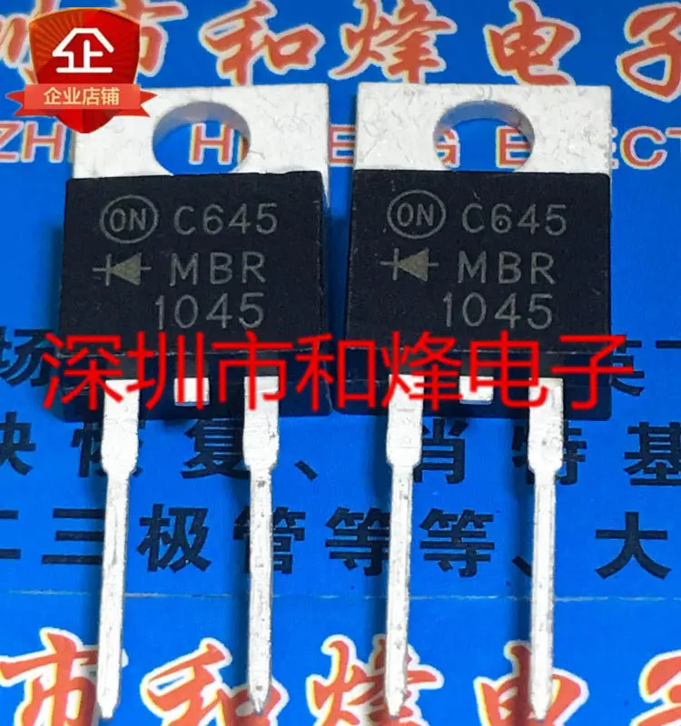 10Pcs Mbr1045 To-22…