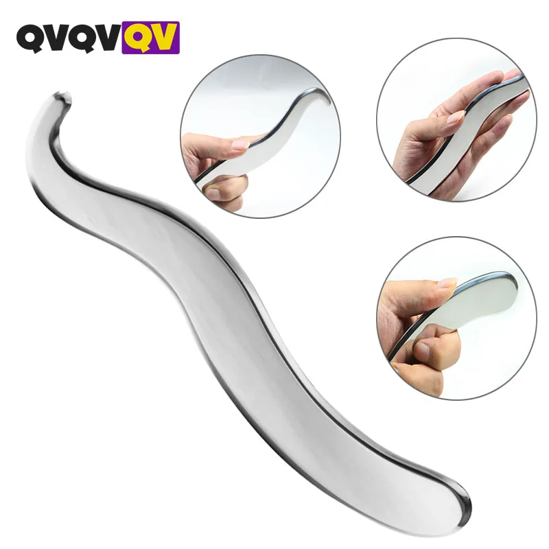 

1Pcs Stainless Steel guasha Scraping Massage Tool for Soft Tissue, Physical Therapy Stuff Used for Back,Legs,Arms,Neck, Shoulder