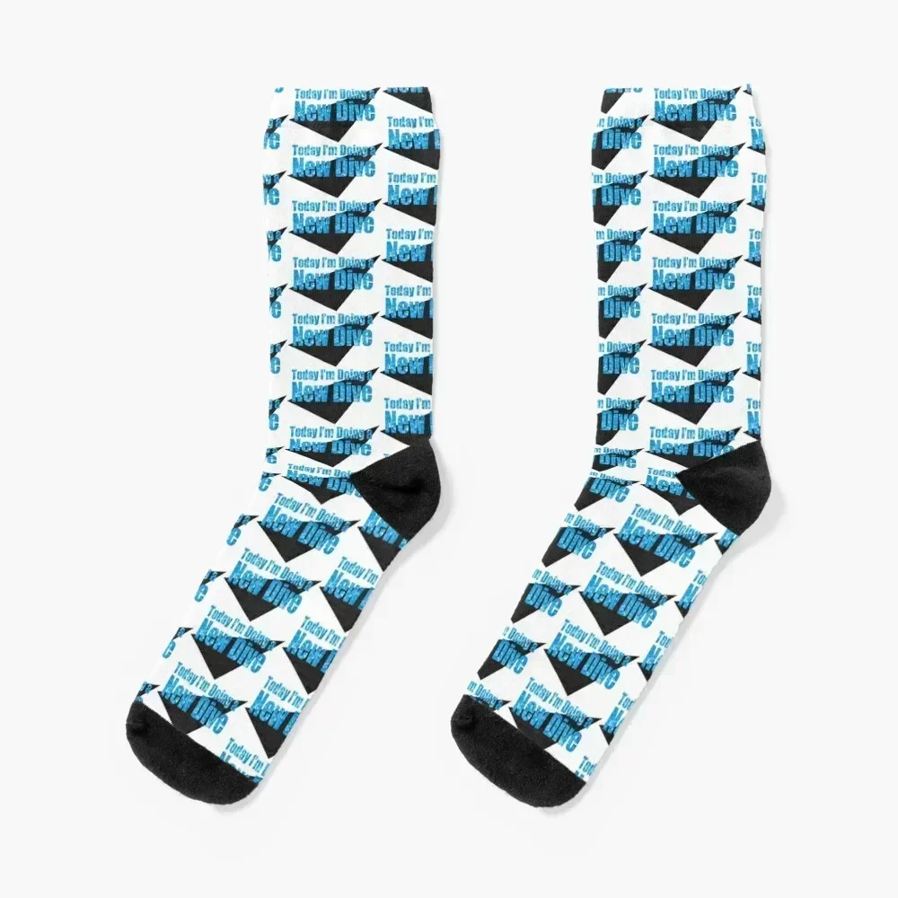 

Today I'm Doing A New Dive Socks luxury christmas gift funny sock shoes Socks For Girls Men's