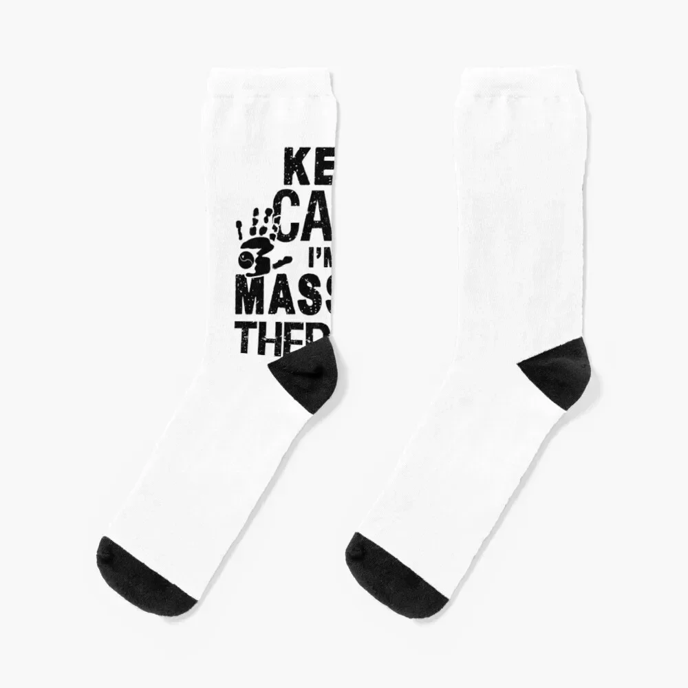 

Keep Calm Massage Therapist Socks Hiking boots aesthetic Socks For Girls Men's